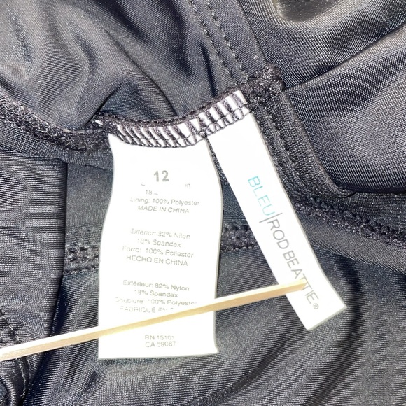 Blue Rod Beattie Bikini 2PC Black & White Inside the Lines NWT Size 12 - Picture 7 of 10